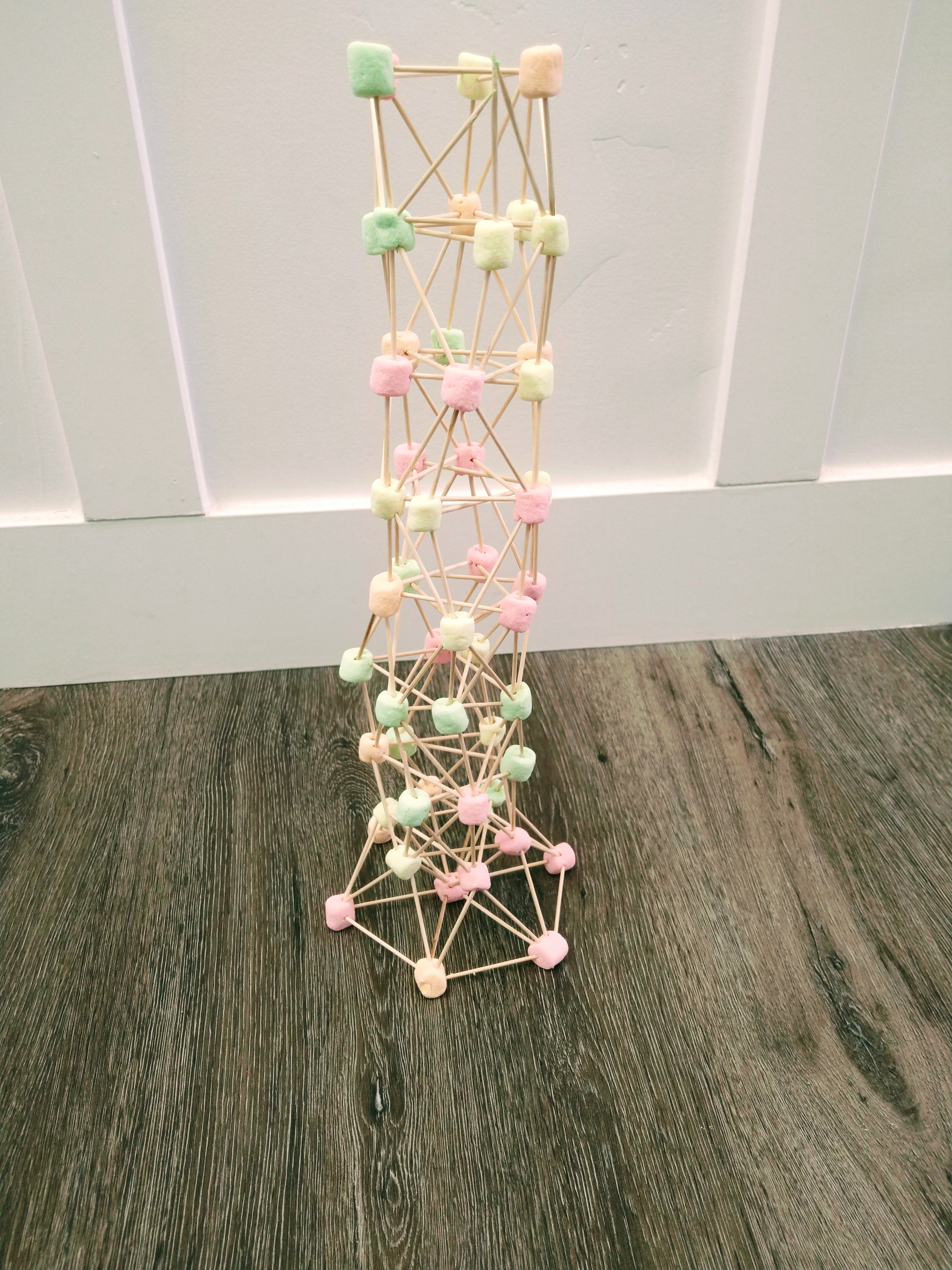 marshmallow toothpick tower science experiment