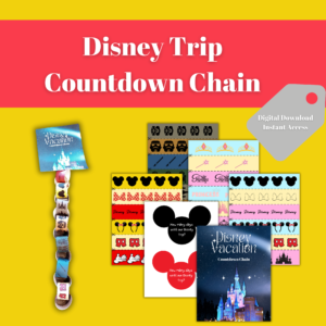 Disney paper countdown chain