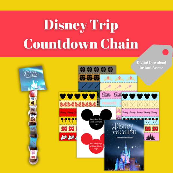 Disney paper countdown chain